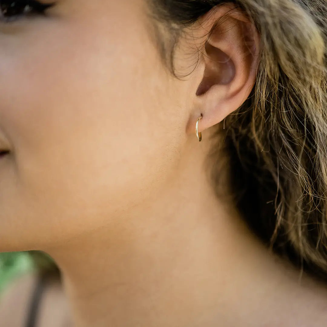 Tiny Gold Hoops