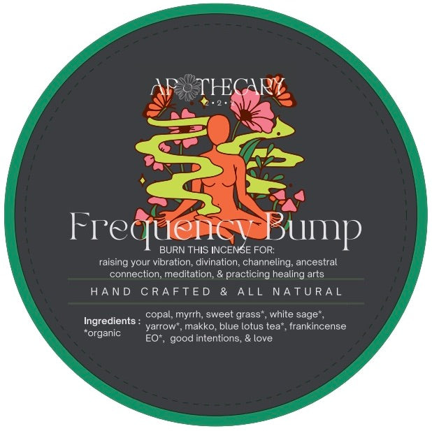 Frequency Bump - Handcrafted Organic Ceremonial Incense Discs (pack of 5)