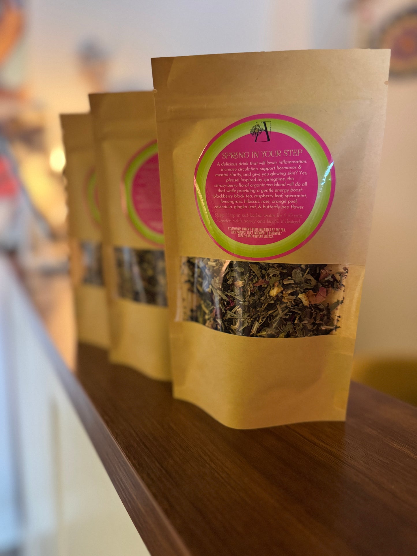 Organic Tea Blend: Spring in Your Step