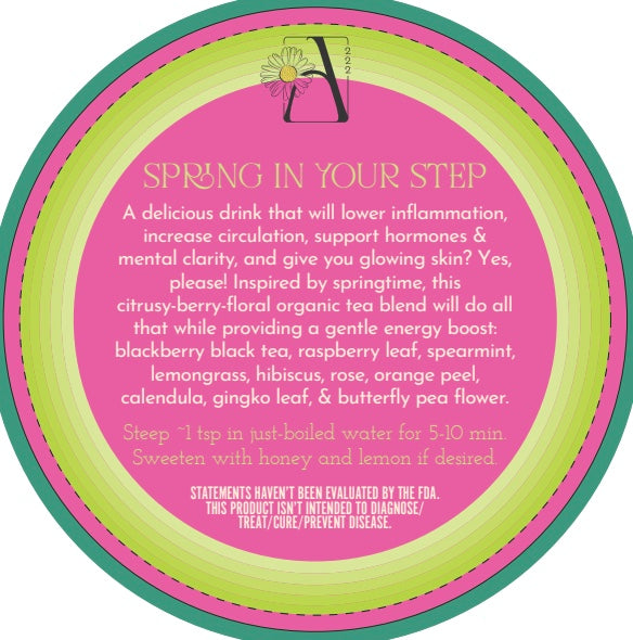 Organic Tea Blend: Spring in Your Step