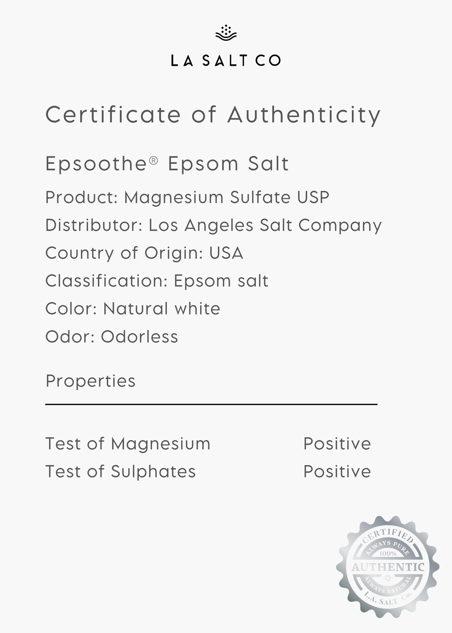 Epsom Salt (5 lb)
