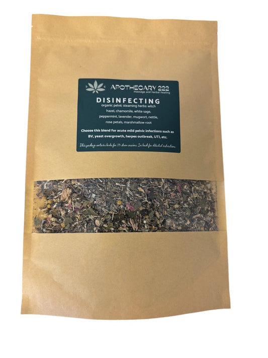 DISINFECTING 10 day supply of organic pelvic steam herbs