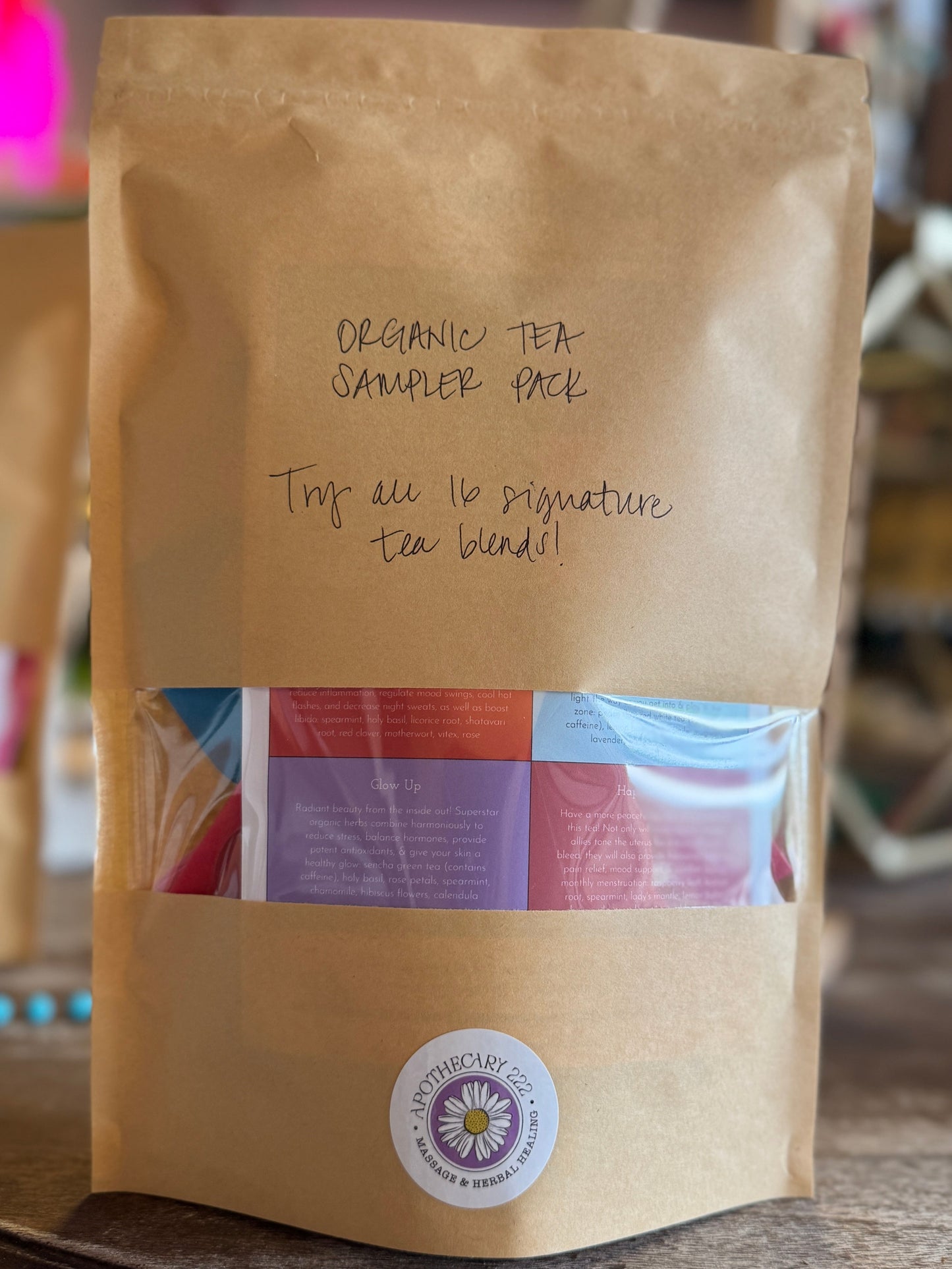 Apothecary 222 Organic Signature Tea Blends Sampler Pack