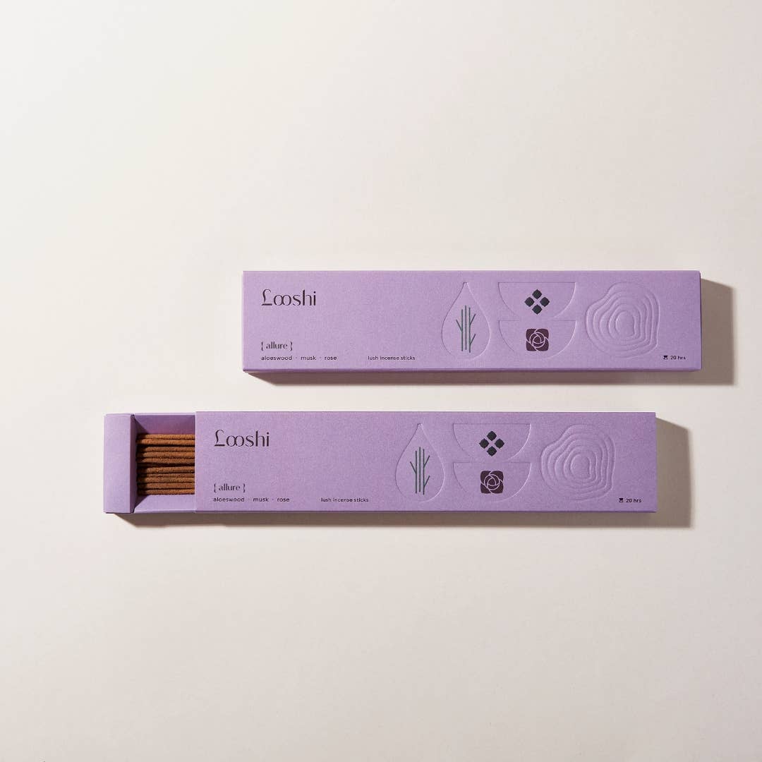 Allure Natural Incense Sticks with Rose, Musk, Aloeswood