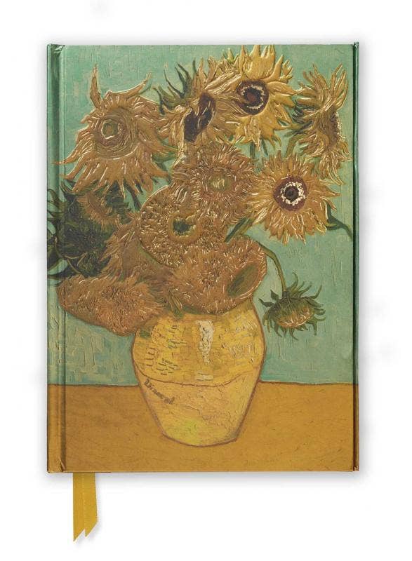 Vincent van Gogh: Sunflowers (Foiled Journal): Lined Pages