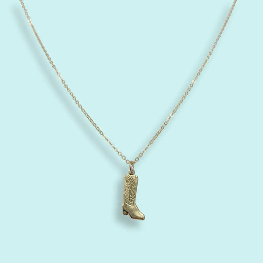 Cowgirl Boot Necklace