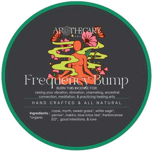 Frequency Bump - Handcrafted Organic Ceremonial Incense Discs (pack of 5)