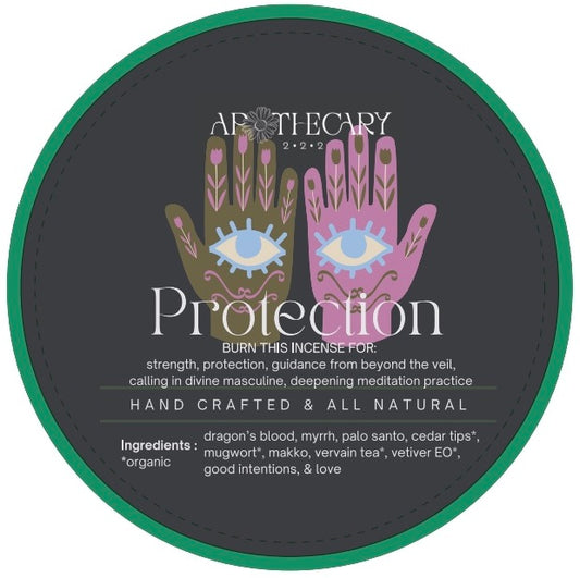 Protection - Handcrafted Organic Ceremonial Incense Discs (pack of 5)