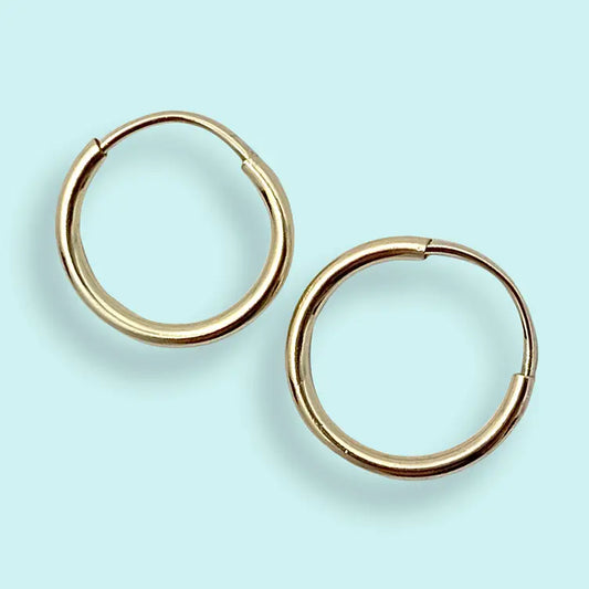 Tiny Gold Hoops