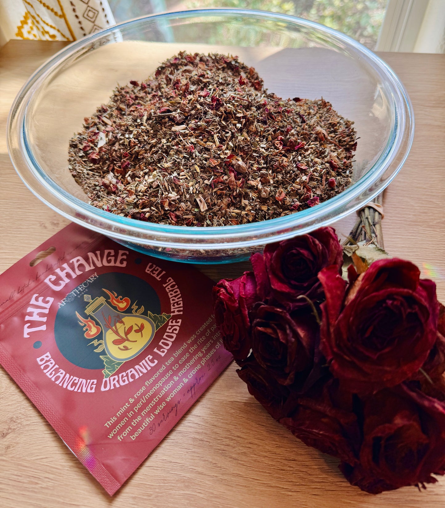 Balancing Organic Tea Blend for Perimenopause and Menopause: The Change