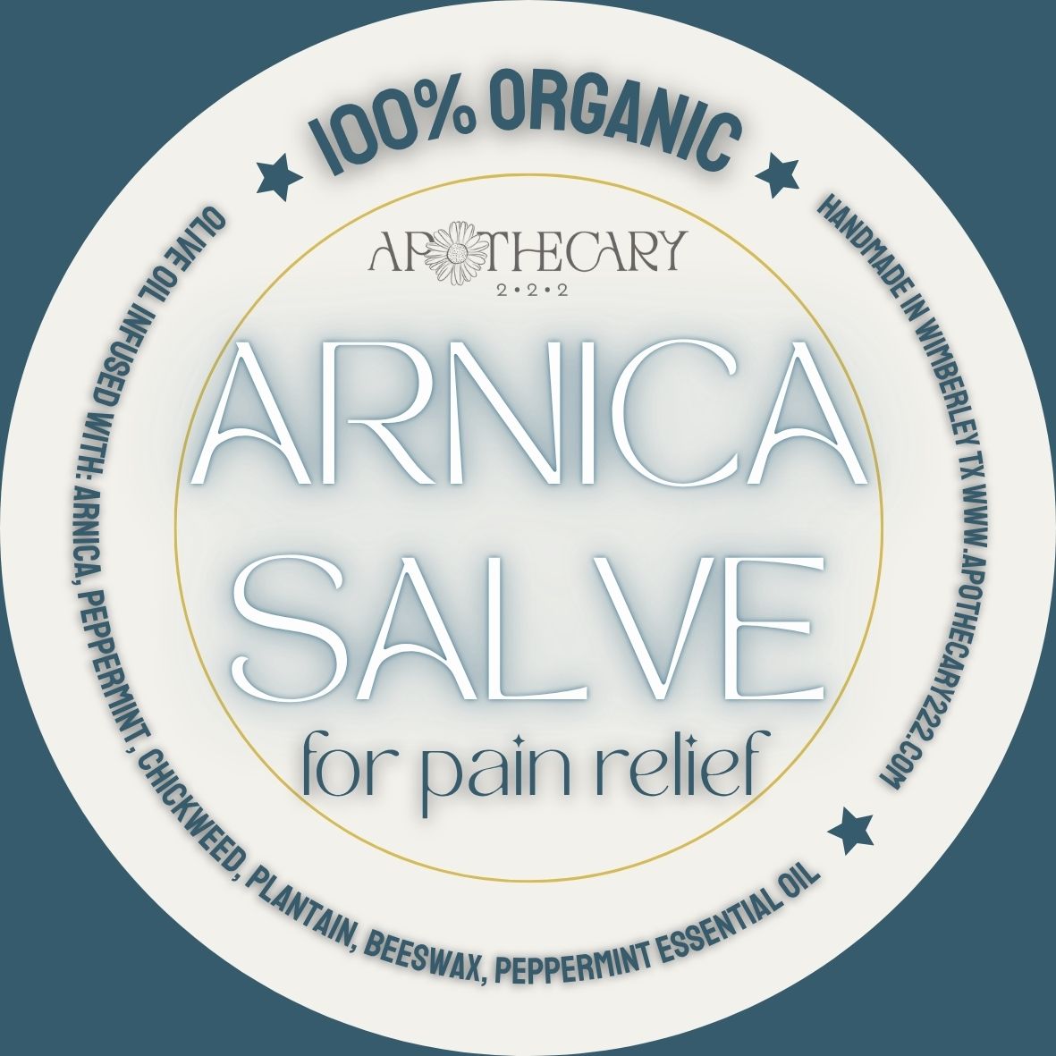 Organic Arnica Salve (1 oz jar)