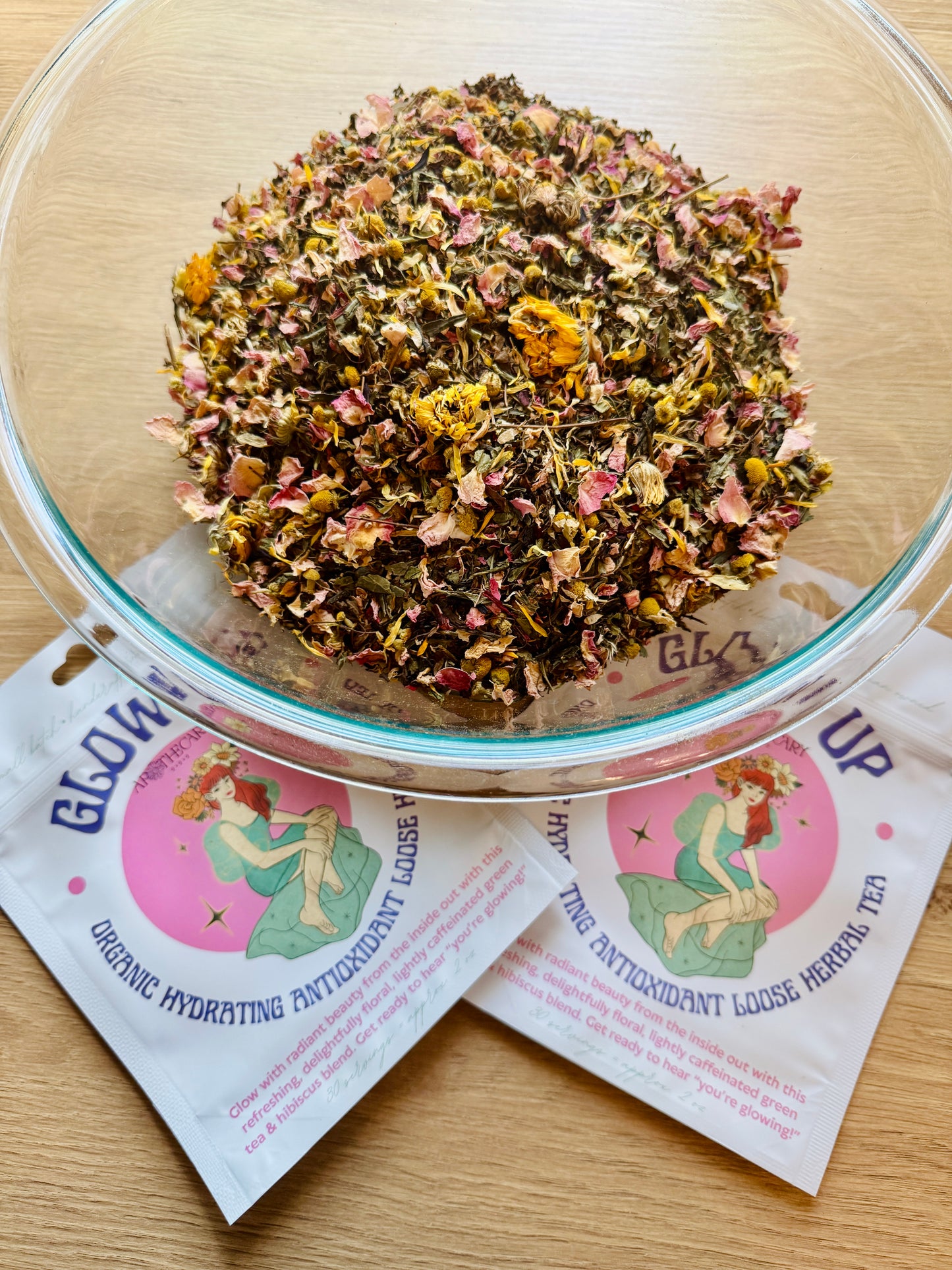 Organic Skin Beautifying Tea Blend: Glow Up