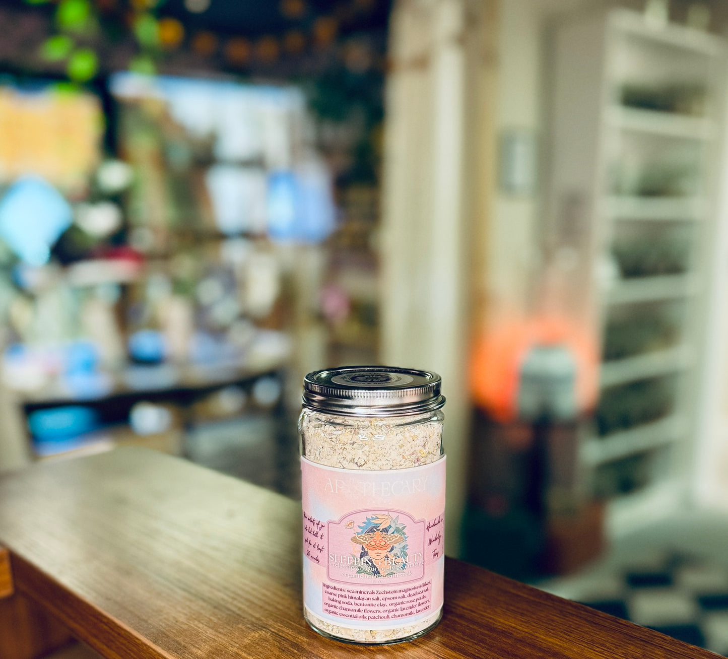 Sleeping Beauty - Organic Herbal Bath Soak (12 oz glass jar)