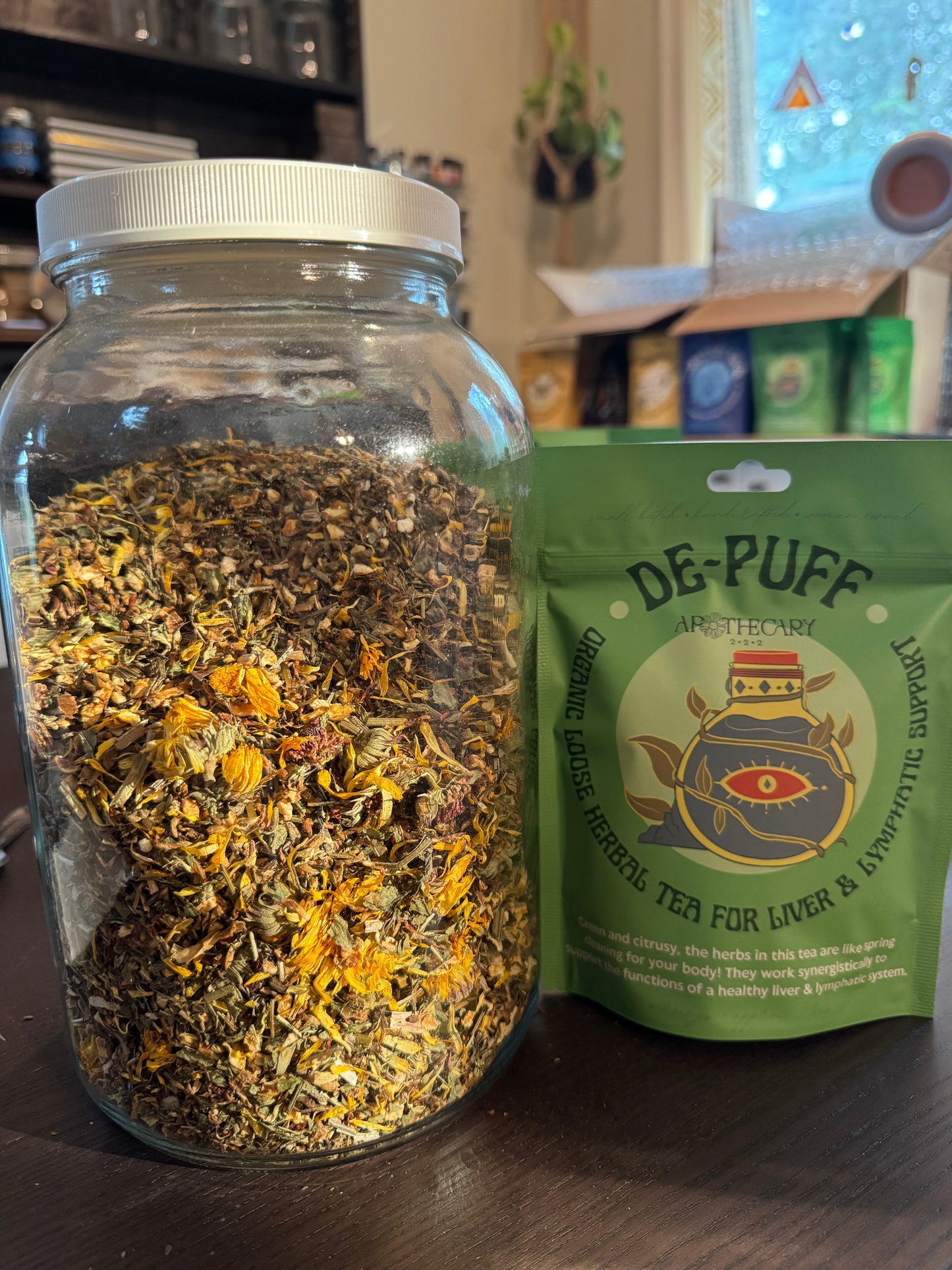 Organic Tea Blend: De-Puff