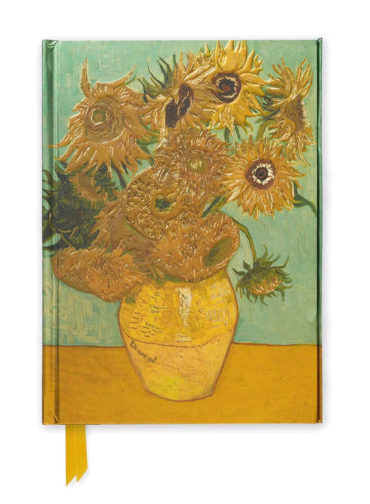 Vincent van Gogh: Sunflowers (Foiled Journal): Lined Pages