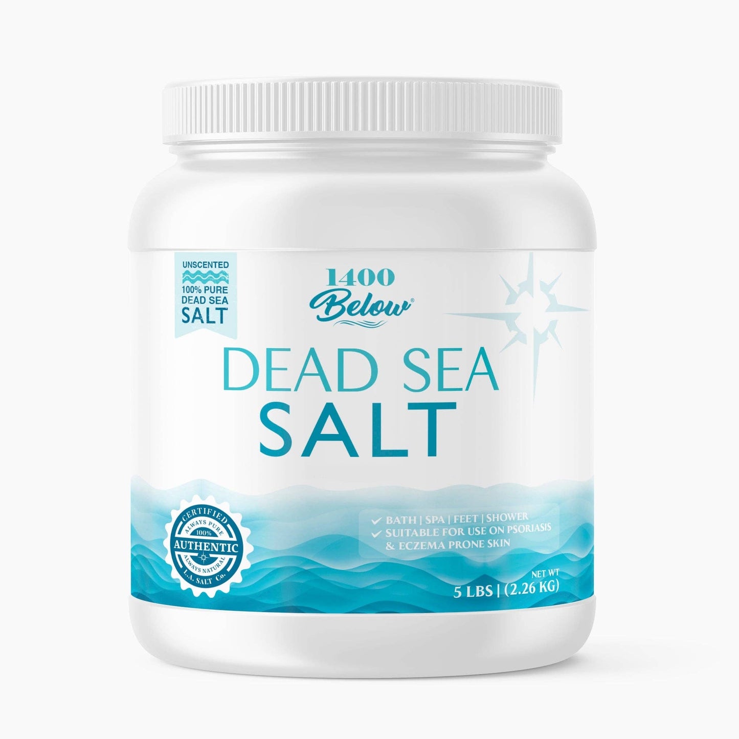 Dead Sea Salt (5 lb): Coarse