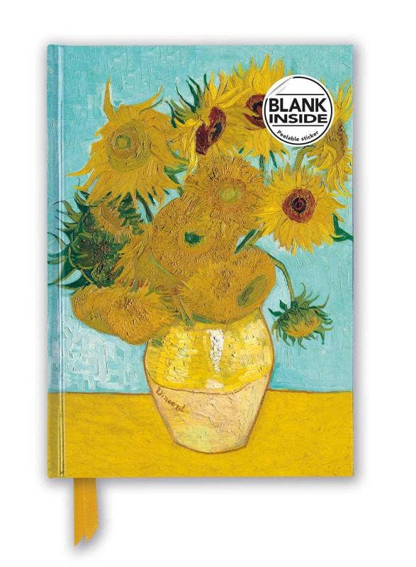 Vincent van Gogh: Sunflowers (Foiled Journal): Lined Pages