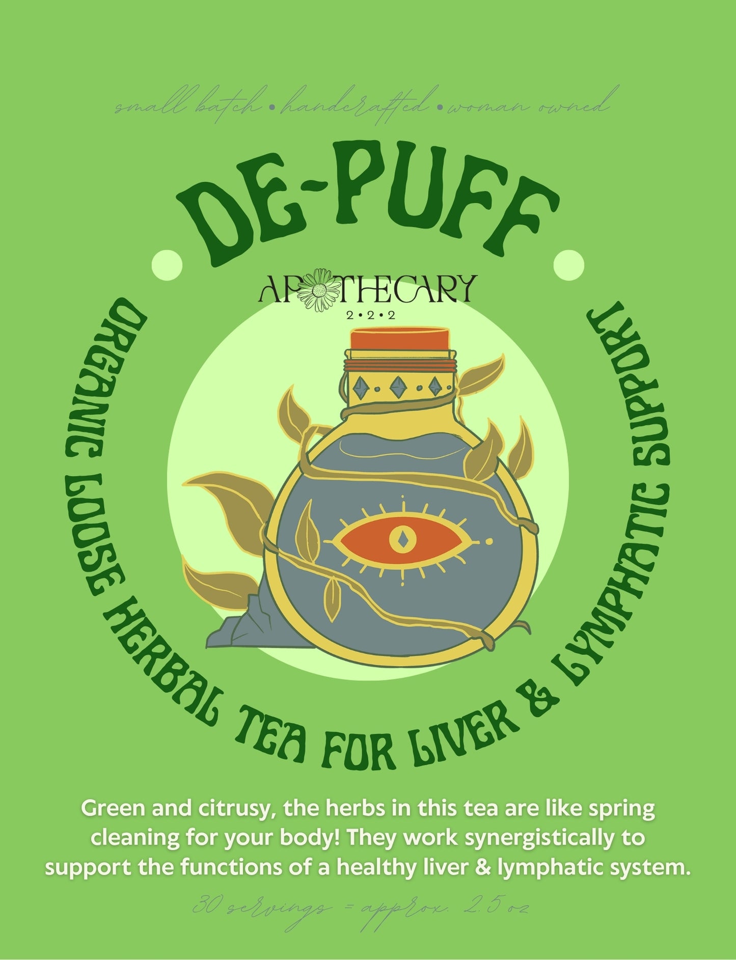 Organic Tea Blend: De-Puff