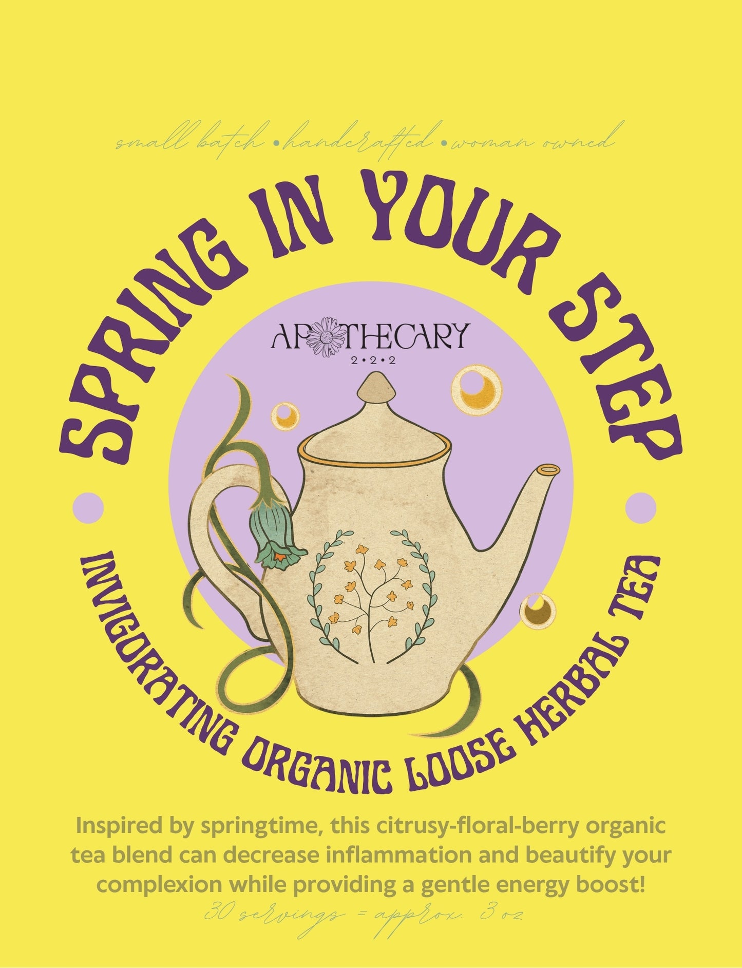 Organic Tea Blend: Spring in Your Step