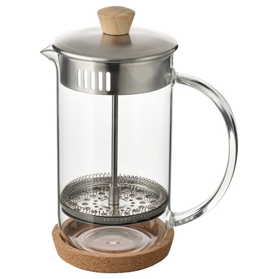 French Press - glass and steel (NO PLASTIC)