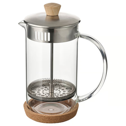 French Press - glass and steel (NO PLASTIC)